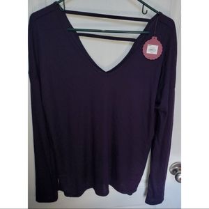 Long sleeve v neck